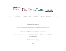 Tablet Screenshot of kimdyesyarn.com